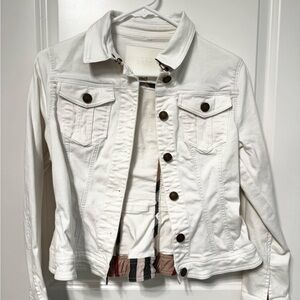 Women's White Denim Jacket